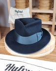 BOGART FEDORA | BEAVER HUNDRED | DARK NAVY BLUE COLOR | SIZE 59, US 7 3/8 - Hufvud