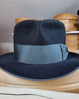 BOGART FEDORA | BEAVER HUNDRED | DARK NAVY BLUE COLOR | SIZE 59, US 7 3/8 - Hufvud