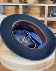 BOGART FEDORA | BEAVER HUNDRED | DARK NAVY BLUE COLOR | SIZE 59, US 7 3/8 - Hufvud