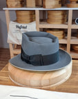 BOGART FEDORA | BEAVER HUNDRED | EMERALD GRAY COLOR | SIZE 58, US 7 1/4 - Hufvud