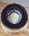 BOGART Maltese Falcon Crease FEDORA | OXBLOOD COLOR | 100X BEAVER | SIZE 60, US 7 1/2