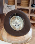 BOGART Maltese Falcon Crease FEDORA | SABLE BROWN COLOR | 30X BEAVER BLEND | SIZE 56, US 7 - Hufvud
