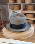 BOGART Maltese Falcon FEDORA | BEAVER FIFTY | STONE COLOR | SIZE 59, US 7 3/8 - Hufvud