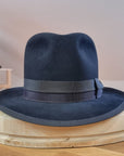 CAGNEY FEDORA | 100X BEAVER | DARK NAVY | SIZE 58, US 7 1/4