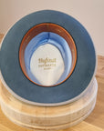 CAGNEY FEDORA | 100X NUTRIA | COBALT COLOR | SIZE 60, US 7 1/2