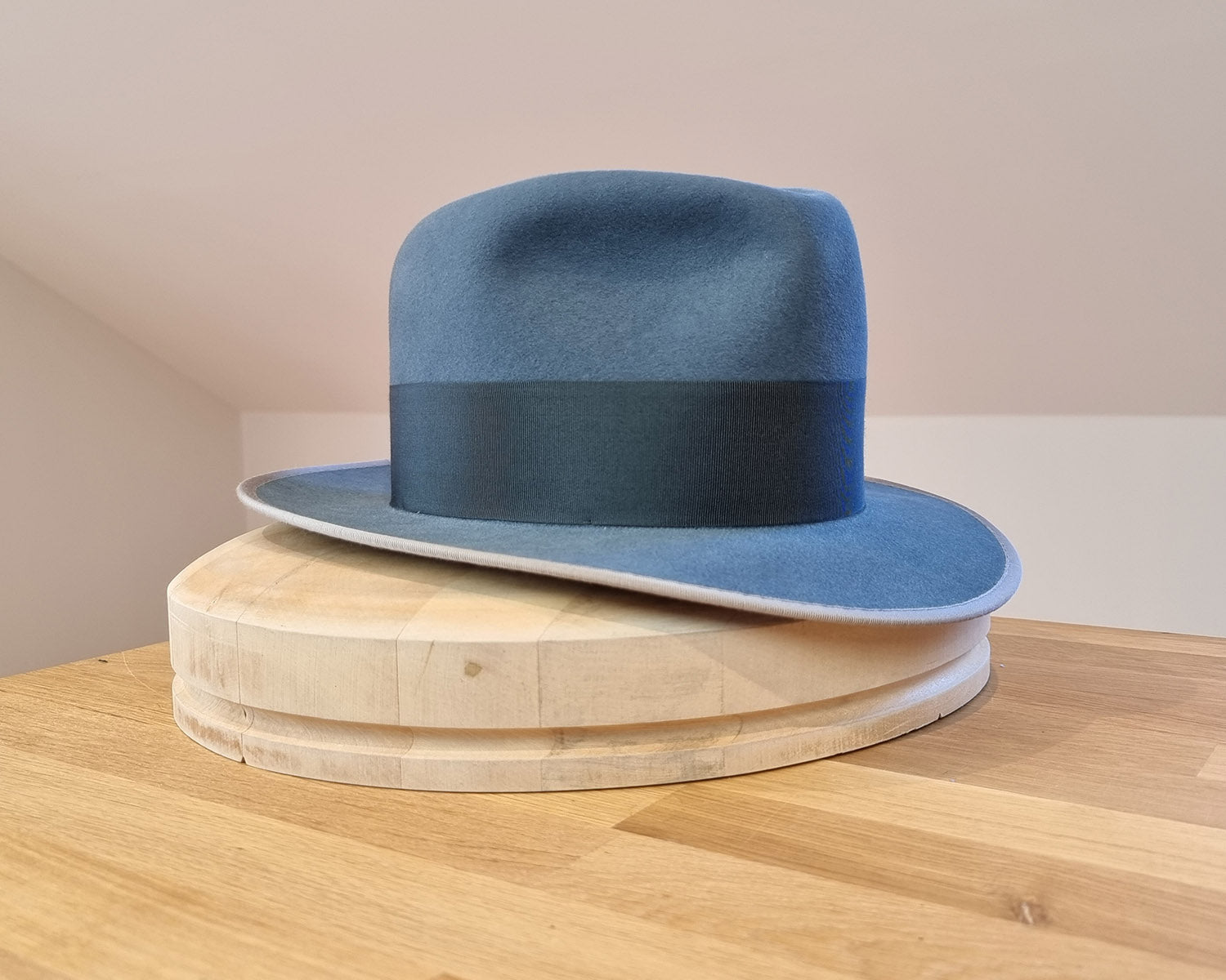 CAGNEY FEDORA | 100X NUTRIA | COBALT COLOR | SIZE 60, US 7 1/2