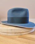 CAGNEY FEDORA | 100X NUTRIA | COBALT COLOR | SIZE 60, US 7 1/2