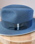 CAGNEY FEDORA | 100X NUTRIA | COBALT COLOR | SIZE 60, US 7 1/2