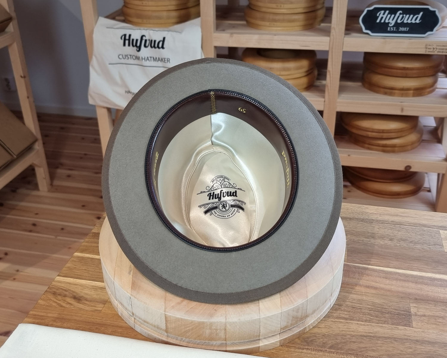 CAGNEY FEDORA | BEAVER FIFTY | STONE COLOR | SIZE 59, US 7 3/8 - Hufvud