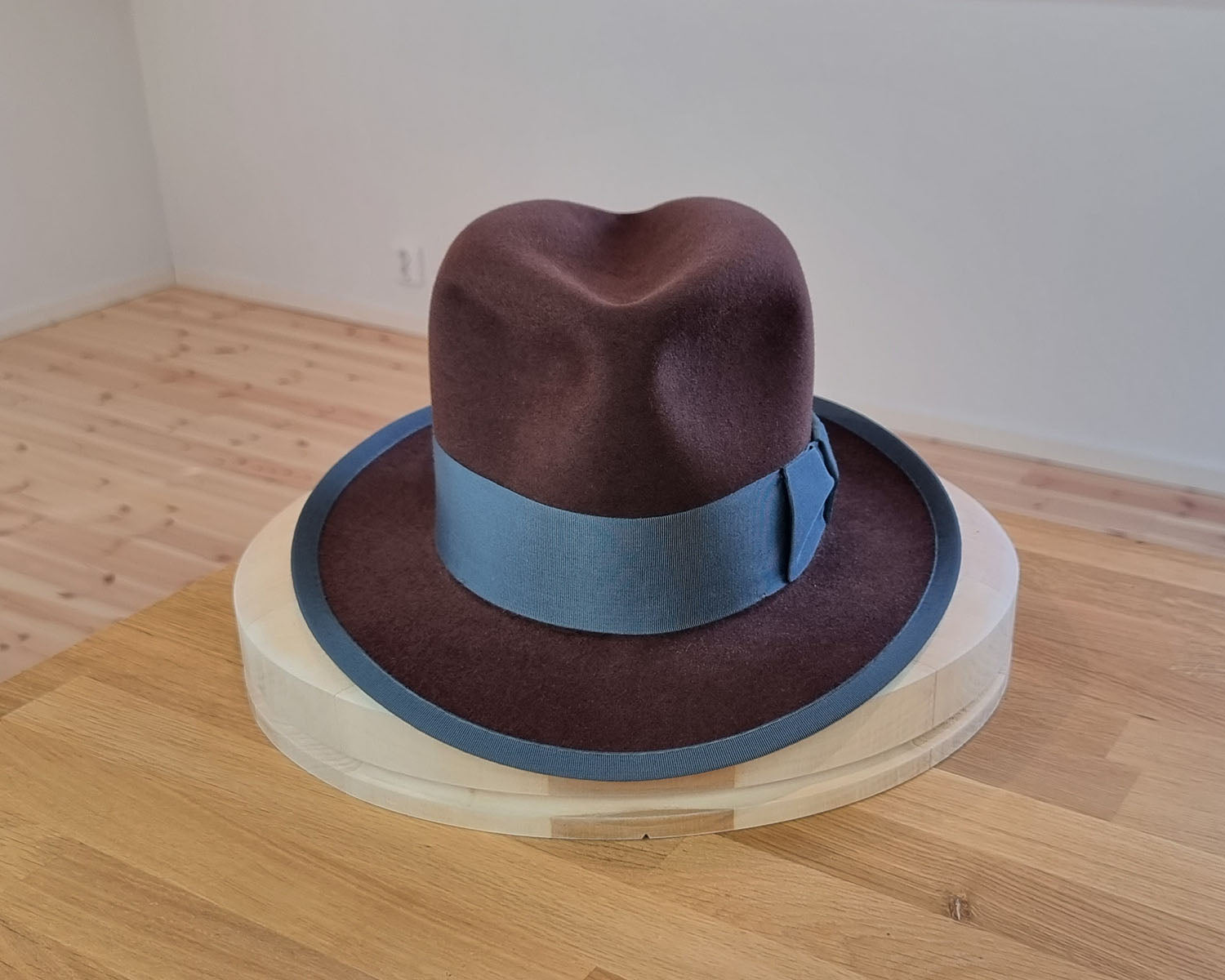 CAGNEY FEDORA | DARK BROWN RUST| 50X BEAVER BLEND | SIZE 59, US 7 3/8