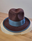 CAGNEY FEDORA | DARK BROWN RUST| 50X BEAVER BLEND | SIZE 59, US 7 3/8