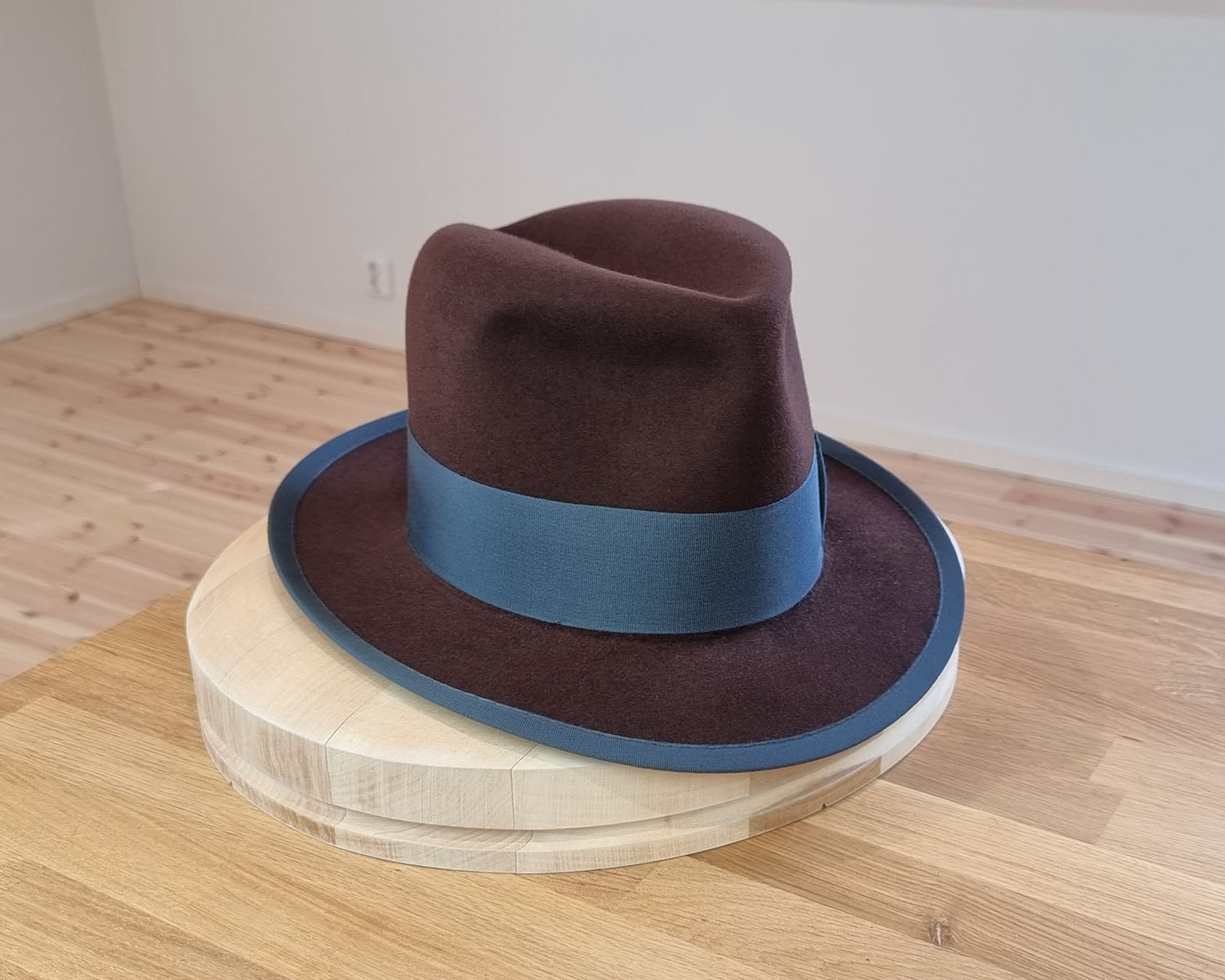 CAGNEY FEDORA | DARK BROWN RUST| 50X BEAVER BLEND | SIZE 59, US 7 3/8