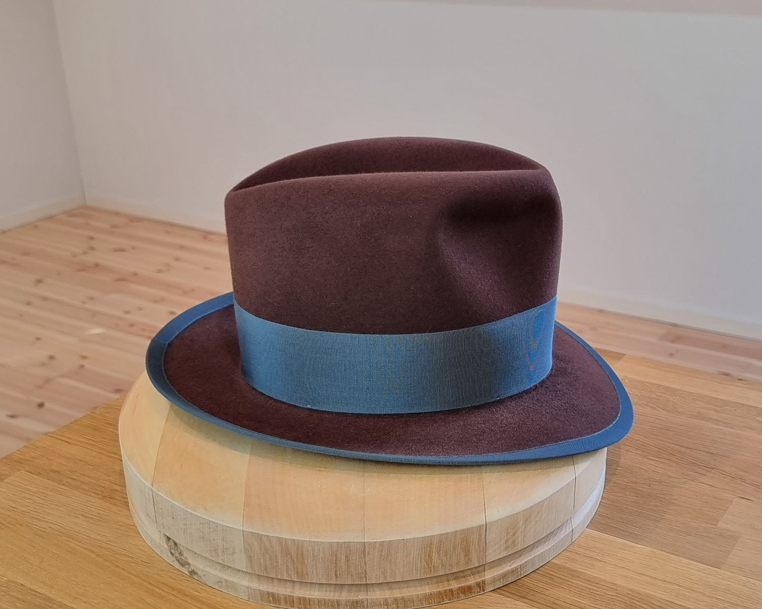 CAGNEY FEDORA | DARK BROWN RUST| 50X BEAVER BLEND | SIZE 59, US 7 3/8