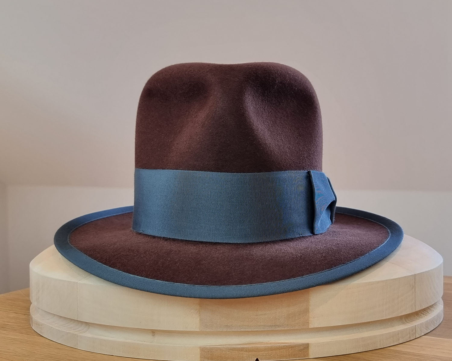 CAGNEY FEDORA | DARK BROWN RUST| 50X BEAVER BLEND | SIZE 59, US 7 3/8