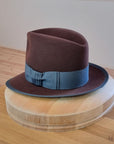 CAGNEY FEDORA | DARK BROWN RUST| 50X BEAVER BLEND | SIZE 59, US 7 3/8