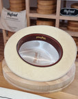 CAGNEY FEDORA | HAND WOVEN ECUADORIAN STRAW | NATURAL COLOR | SIZE 58, US 7 1/4 - Hufvud