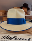 CAGNEY FEDORA | HAND WOVEN ECUADORIAN STRAW | NATURAL COLOR | SIZE 59, US 7 3/8 - Hufvud