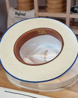 CAGNEY FEDORA | HAND WOVEN ECUADORIAN STRAW | NATURAL COLOR | SIZE 59, US 7 3/8 - Hufvud