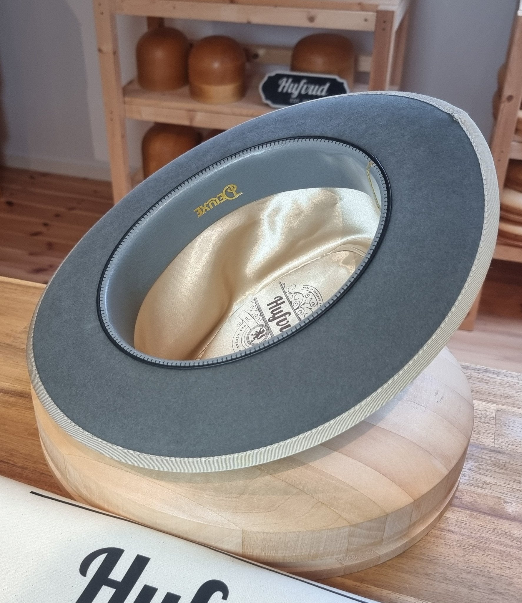 CAGNEY FEDORA | RABBIT & HARE DELUXE BLEND | EMERALD GRAY COLOR | MULTIPLE SIZES AVAILABLE - Hufvud