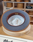 FOUR POINT CROWN FEDORA | BEAVER HUNDRED | LIMITED EDITION GRAY COLOR | SIZE 61, US 7 5/8 - Hufvud