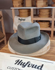 LEIFUR Adventure FEDORA | BEAVER FIFTY | GRANITE COLOR | WESTERN WEIGHT | SIZE 60, US 7 1/2 - Hufvud