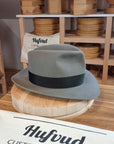 LEIFUR Adventure FEDORA | BEAVER FIFTY | GRANITE COLOR | WESTERN WEIGHT | SIZE 60, US 7 1/2 - Hufvud