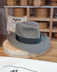 LEIFUR Adventure FEDORA | BEAVER FIFTY| GRAY COLOR LIMITED EDITION | WESTERN WEIGHT | SIZE 59, US 7 3/8 - Hufvud