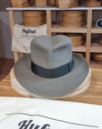 LEIFUR Adventure FEDORA | BEAVER FIFTY| GRAY COLOR LIMITED EDITION | WESTERN WEIGHT | SIZE 59, US 7 3/8 - Hufvud