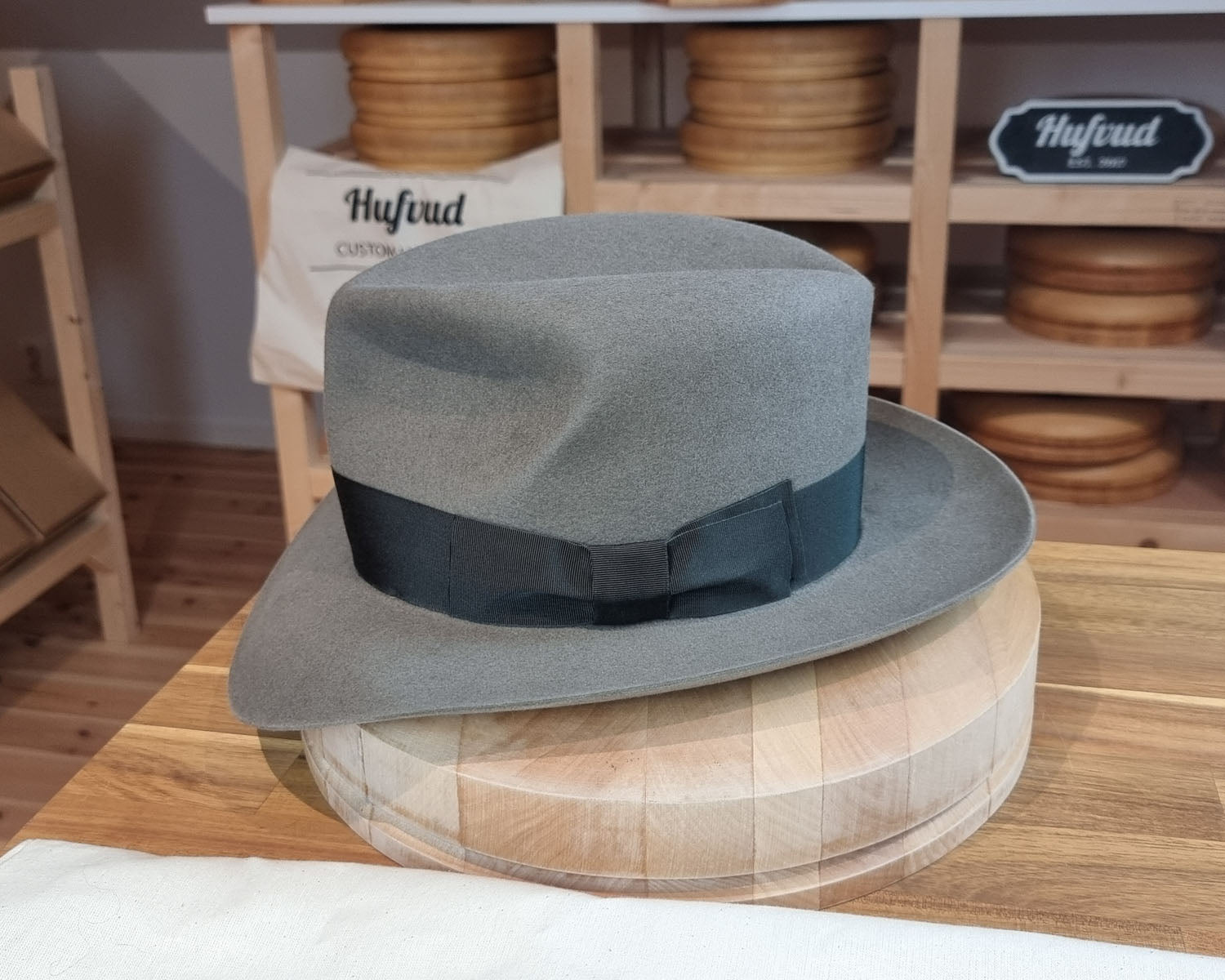 LEIFUR Adventure FEDORA | BEAVER FIFTY| GRAY COLOR LIMITED EDITION | WESTERN WEIGHT | SIZE 59, US 7 3/8 - Hufvud