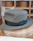 LEIFUR Adventure FEDORA | BEAVER FIFTY| GRAY COLOR LIMITED EDITION | WESTERN WEIGHT | SIZE 59, US 7 3/8 - Hufvud