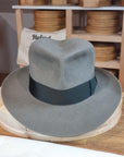 LEIFUR Adventure FEDORA | BEAVER FIFTY| GRAY COLOR LIMITED EDITION | WESTERN WEIGHT | SIZE 59, US 7 3/8 - Hufvud