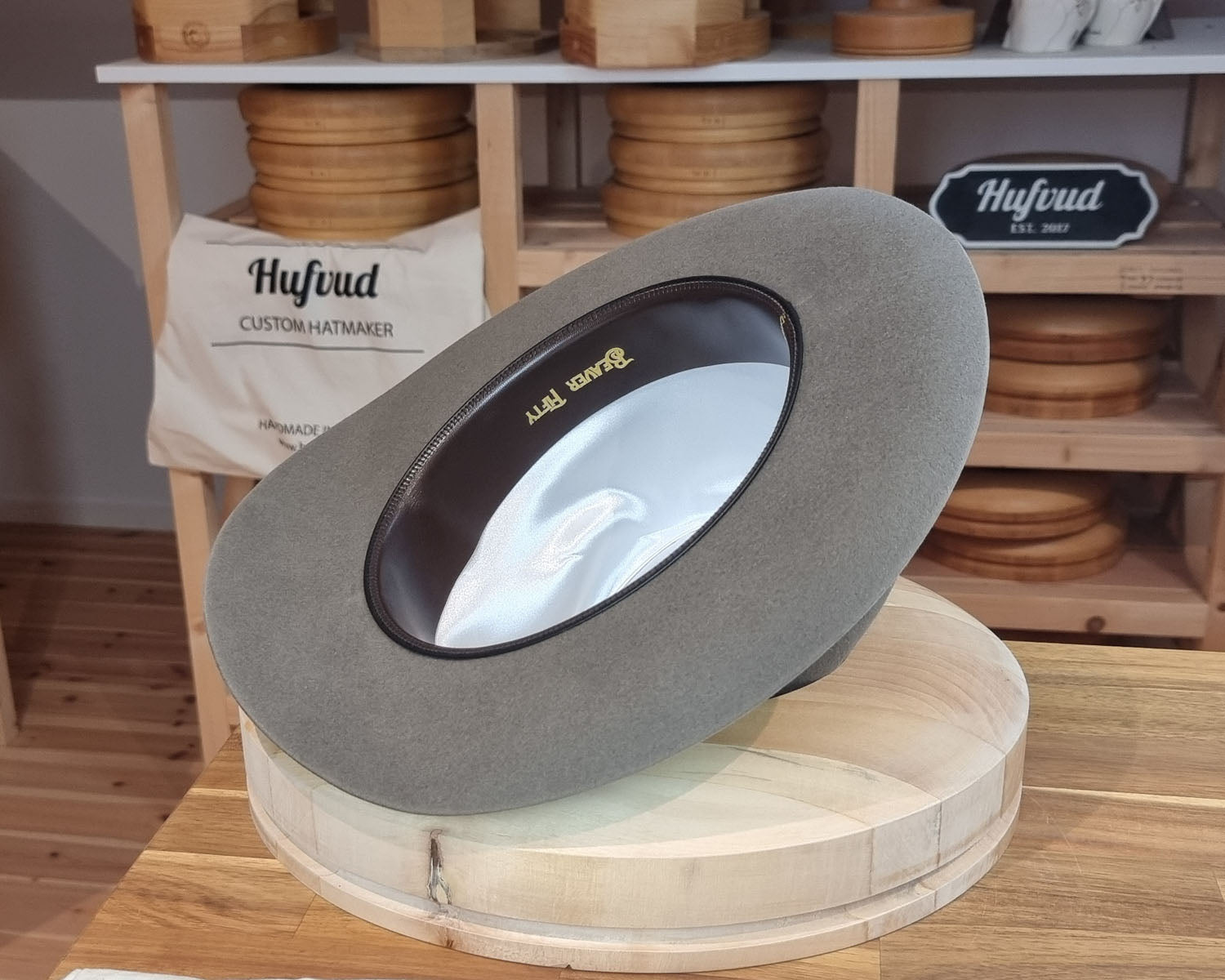 LEIFUR Adventure FEDORA | BEAVER FIFTY| GRAY COLOR LIMITED EDITION | WESTERN WEIGHT | SIZE 59, US 7 3/8 - Hufvud