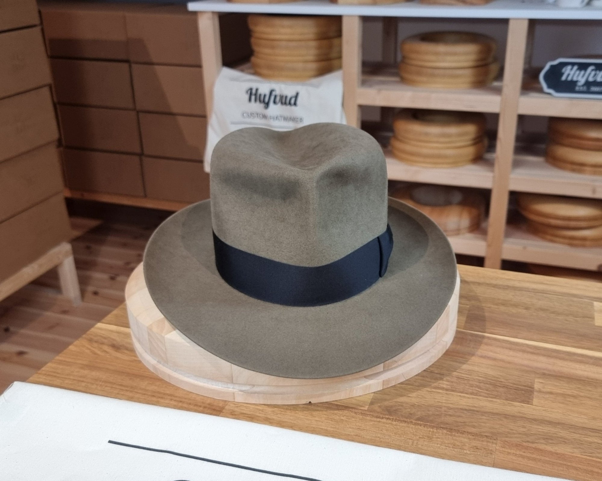 LEIFUR Adventure FEDORA | BEAVER FIFTY | PECAN COLOR LIMITED EDITION | WESTERN WEIGHT | SIZE 58, US 7 1/4 - Hufvud