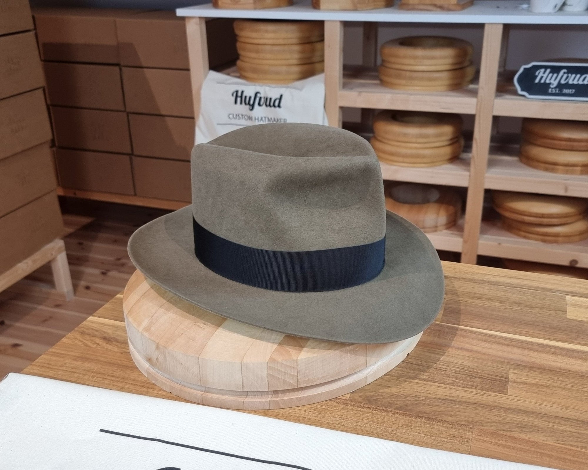 LEIFUR Adventure FEDORA | BEAVER FIFTY | PECAN COLOR LIMITED EDITION | WESTERN WEIGHT | SIZE 58, US 7 1/4 - Hufvud