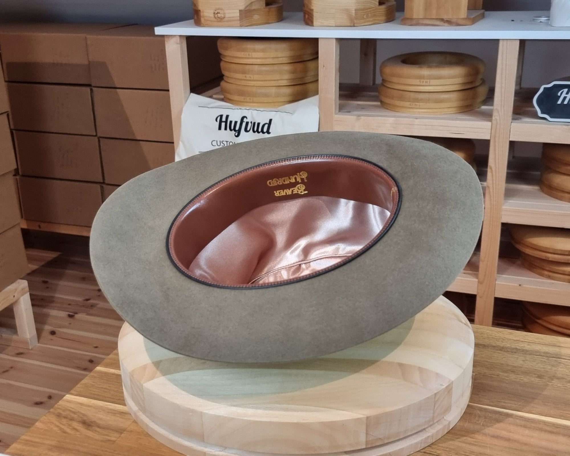 LEIFUR Adventure FEDORA | BEAVER FIFTY | PECAN COLOR LIMITED EDITION | WESTERN WEIGHT | SIZE 58, US 7 1/4 - Hufvud