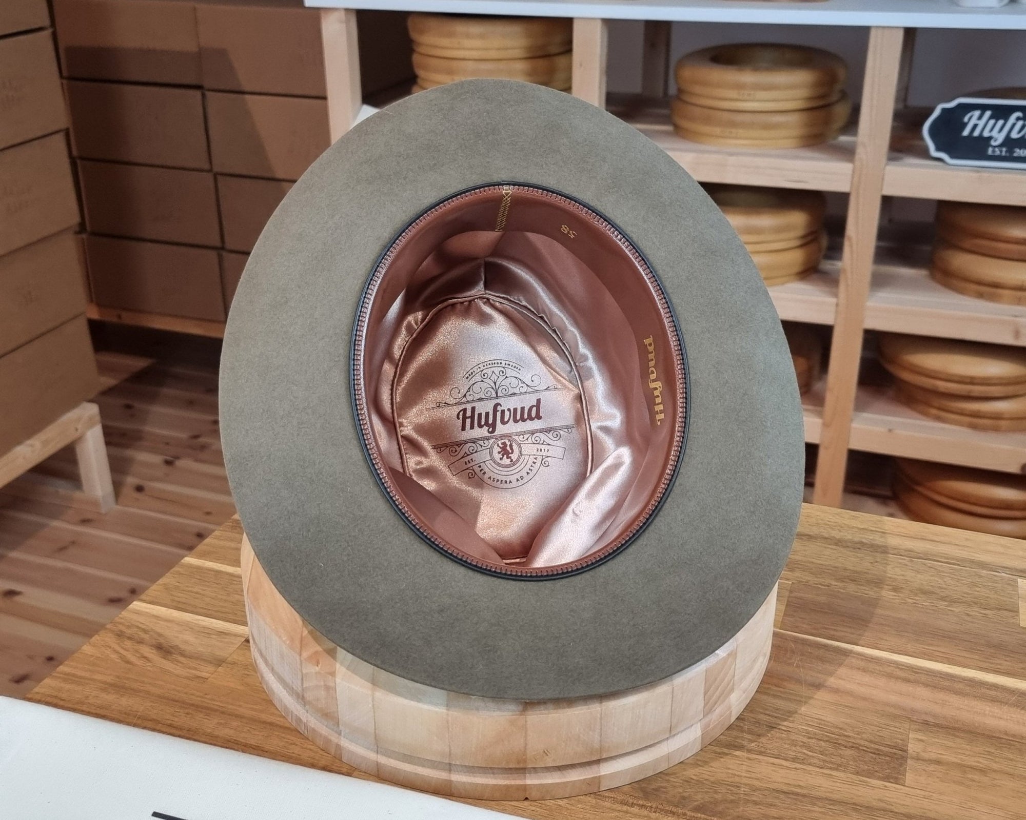 LEIFUR Adventure FEDORA | BEAVER FIFTY | PECAN COLOR LIMITED EDITION | WESTERN WEIGHT | SIZE 58, US 7 1/4 - Hufvud