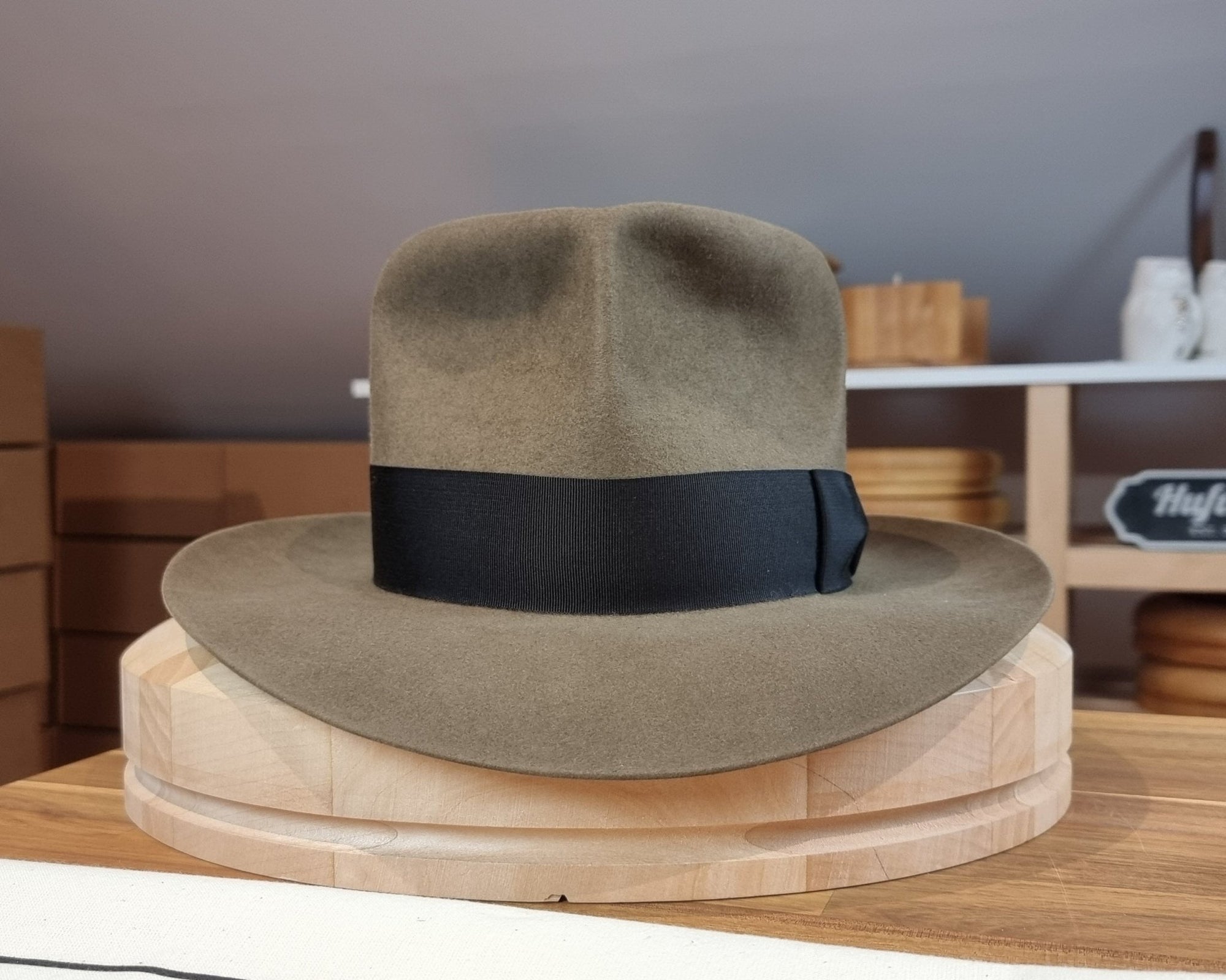 LEIFUR Adventure FEDORA | BEAVER FIFTY | PECAN COLOR LIMITED EDITION | WESTERN WEIGHT | SIZE 58, US 7 1/4 - Hufvud