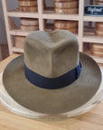 LEIFUR Adventure FEDORA | BEAVER FIFTY WESTERN FELT | WHISKEY COLOR | SIZE 59, US 7 3/8