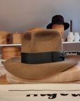 LEIFUR Adventure FEDORA | BEAVER FIFTY | WHISKEY COLOR LIMITED EDITION | WESTERN WEIGHT | SIZE 58, US 7 1/4 - Hufvud