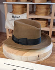 LEIFUR Adventure FEDORA | BEAVER FIFTY | WHISKEY COLOR LIMITED EDITION | WESTERN WEIGHT | SIZE 58, US 7 1/4 - Hufvud