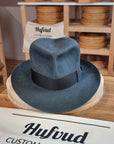 LEIFUR Adventure FEDORA | BEAVER HUNDRED | ANTHRACITE GRAY LIMITED EDITION | SIZE 58, US 7 1/4 - Hufvud