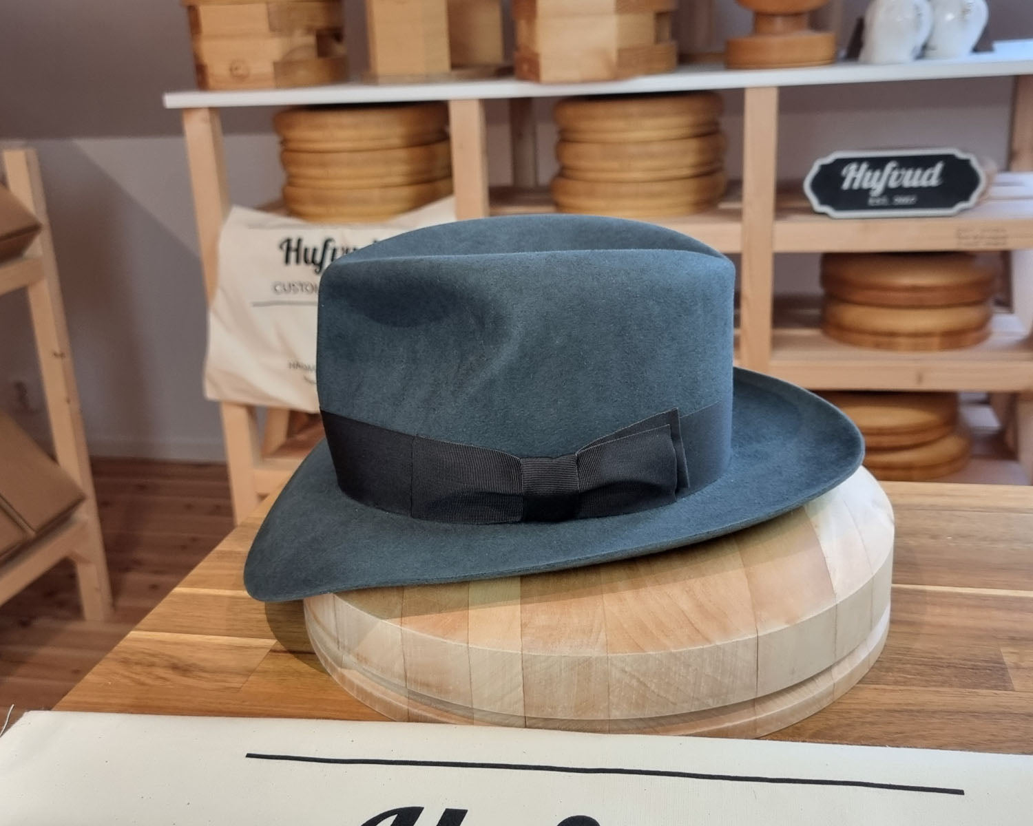 LEIFUR Adventure FEDORA | BEAVER HUNDRED | ANTHRACITE GRAY LIMITED EDITION | SIZE 58, US 7 1/4 - Hufvud