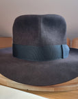 LEIFUR Adventure FEDORA | BEAVER HUNDRED | DARK BROWN COLOR LIMITED EDITION | WESTERN WEIGHT | SIZE 59, US 7 3/8 - Hufvud
