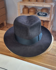 LEIFUR Adventure FEDORA | BEAVER HUNDRED | DARK BROWN COLOR LIMITED EDITION | WESTERN WEIGHT | SIZE 59, US 7 3/8 - Hufvud