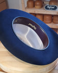 LEIFUR Adventure FEDORA | BEAVER HUNDRED | DARK NAVY BLUE COLOR | WESTERN WEIGHT | SIZE 58, US 7 1/4 - Hufvud