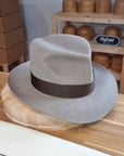 LEIFUR Adventure FEDORA | BEAVER HUNDRED | NATURAL COLOR LIMITED EDITION | WESTERN WEIGHT | SIZE 58, US 7 1/4 - Hufvud