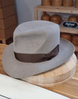 LEIFUR Adventure FEDORA | BEAVER HUNDRED | NATURAL COLOR LIMITED EDITION | WESTERN WEIGHT | SIZE 58, US 7 1/4 - Hufvud