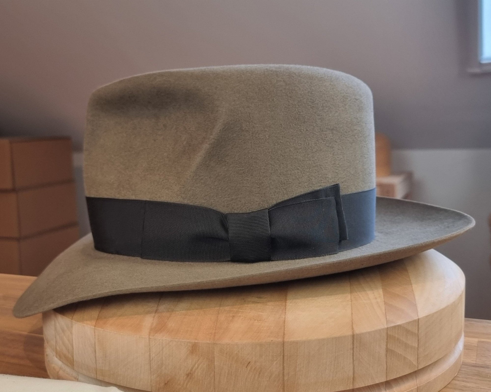 LEIFUR Adventure FEDORA | BEAVER HUNDRED | PECAN COLOR LIMITED EDITION | WESTERN WEIGHT | SIZE 58, US 7 1/4 - Hufvud