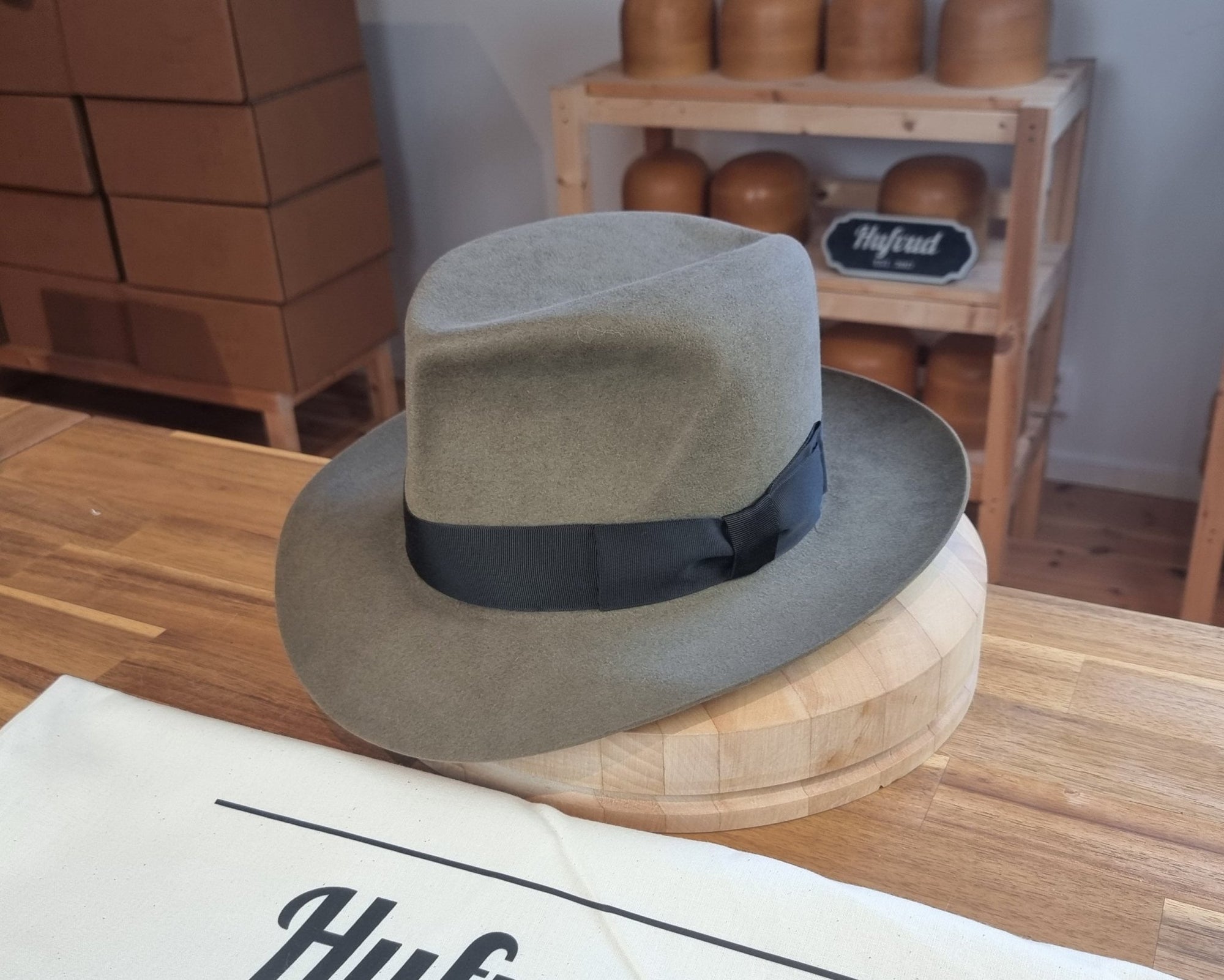 LEIFUR Adventure FEDORA | BEAVER HUNDRED | PECAN COLOR LIMITED EDITION | WESTERN WEIGHT | SIZE 58, US 7 1/4 - Hufvud