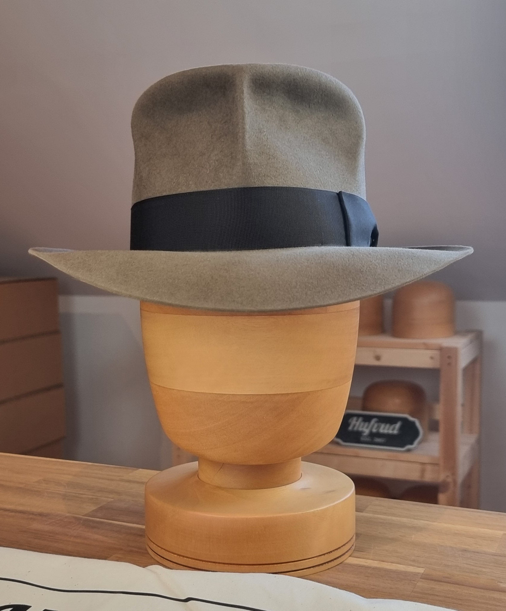 LEIFUR Adventure FEDORA | BEAVER HUNDRED | PECAN COLOR LIMITED EDITION | WESTERN WEIGHT | SIZE 58, US 7 1/4 - Hufvud